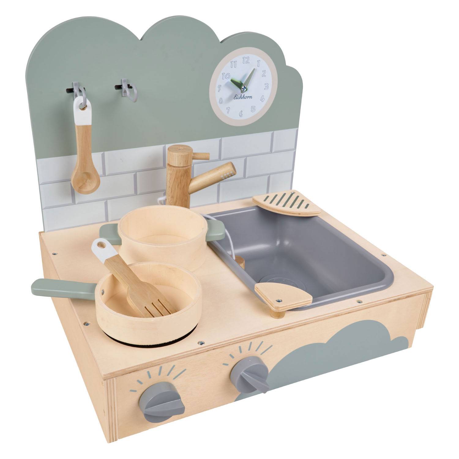 Eichhorn Holzküche zum Mitnehmen, 10dlg.