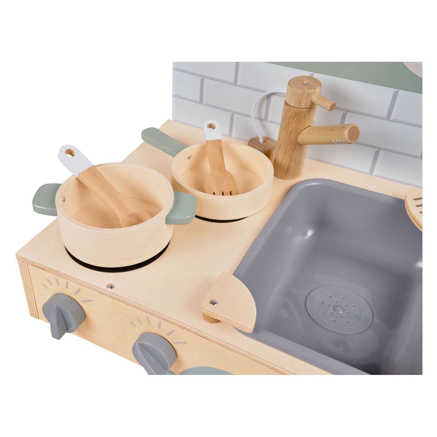 Eichhorn Holzküche zum Mitnehmen, 10dlg.