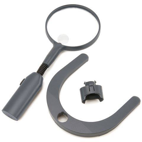 Carson MagniLamp, 3,5x, LED, Grau, Transparent, AA, 11 cm, 187 g