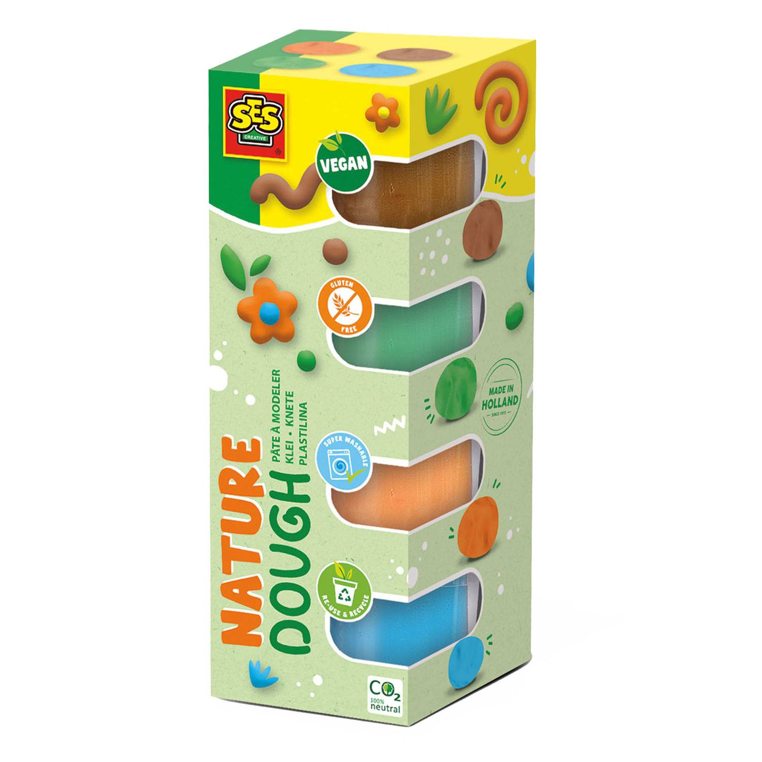 SES fühlt sich gut an Ton - Natur (4x90gr)