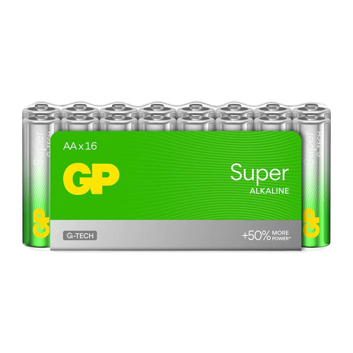 GP Super-Alkali-AA-Batterien, 16 Stück