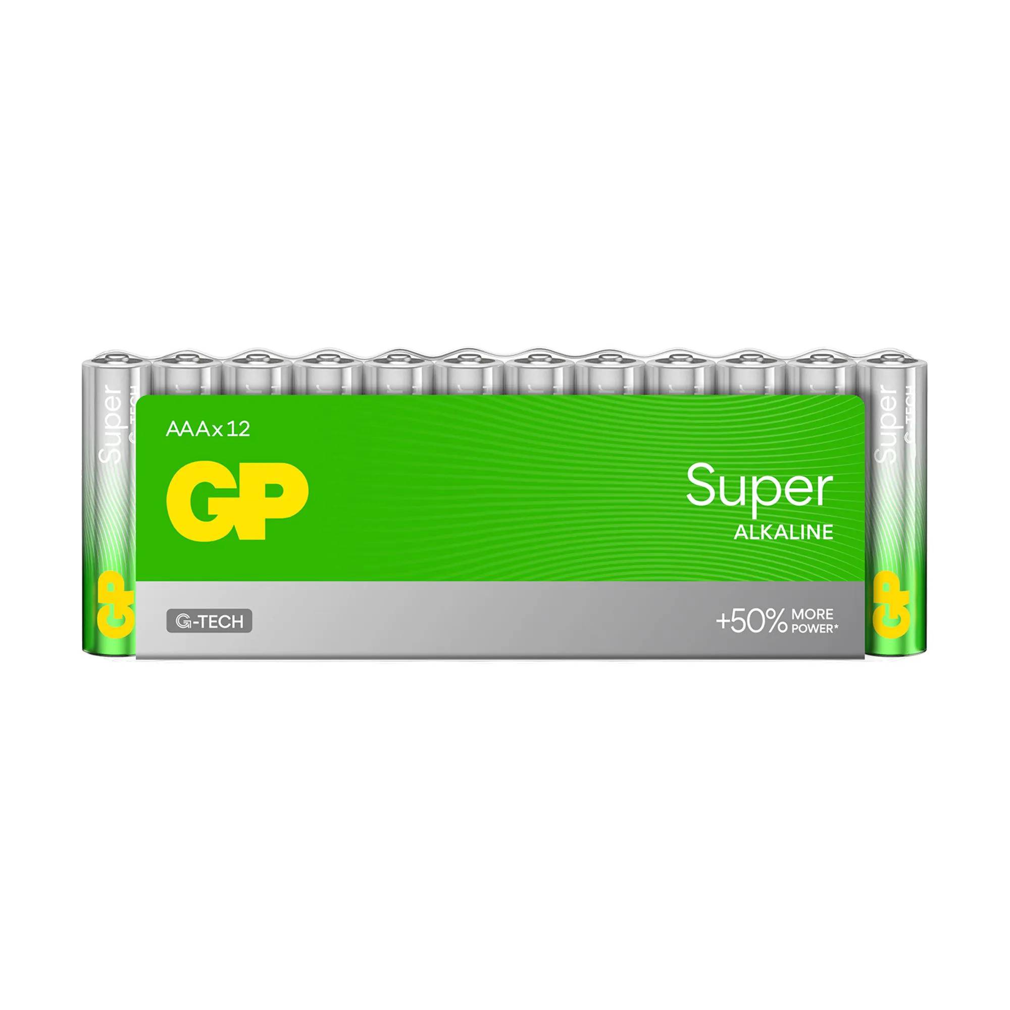 GP Battery 1x12 GP Super Alkaline AAA Micro LR03 Rel.03024AETA-S12 - Batterie - Micro (AAA)