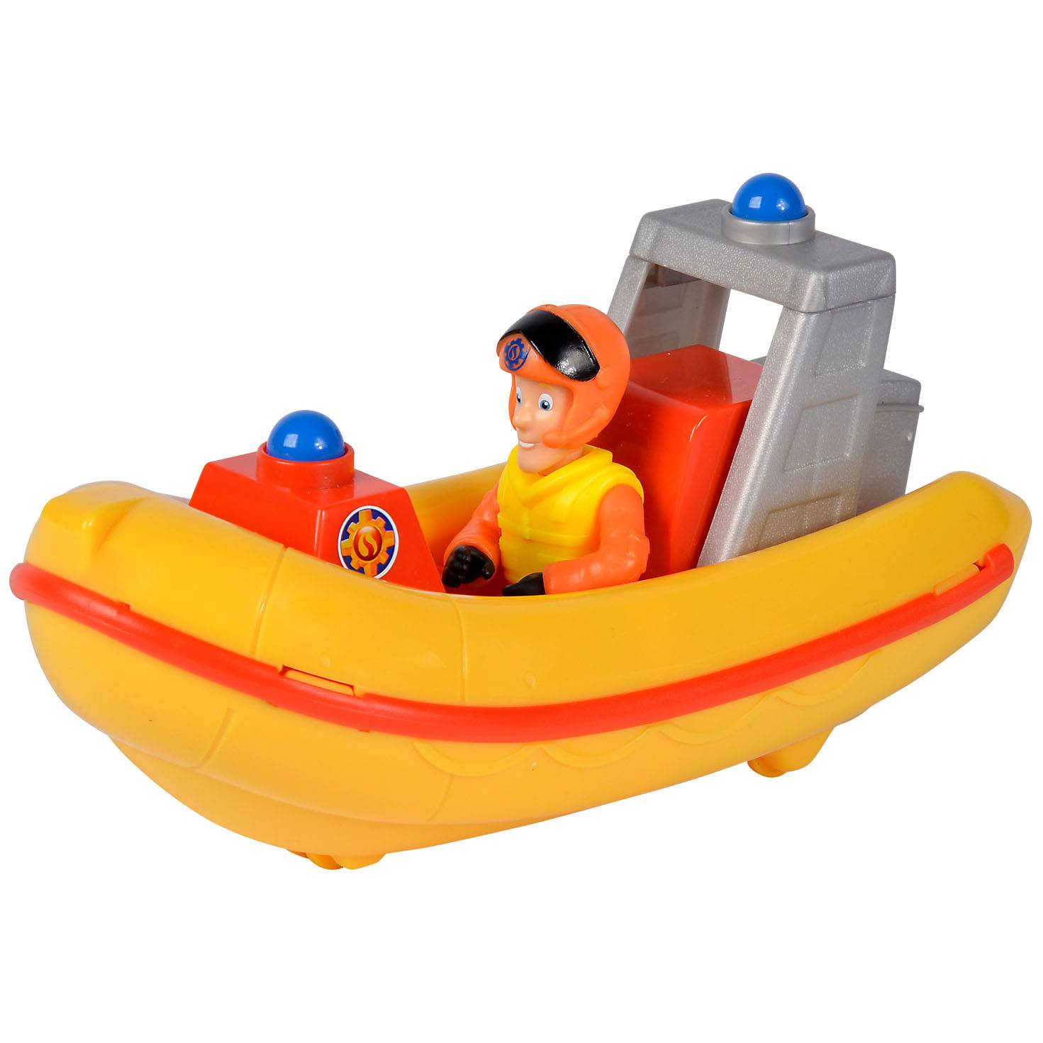 Simba Feuerwehrmann Sam Rescue Boat mit Spielfigur Elvis