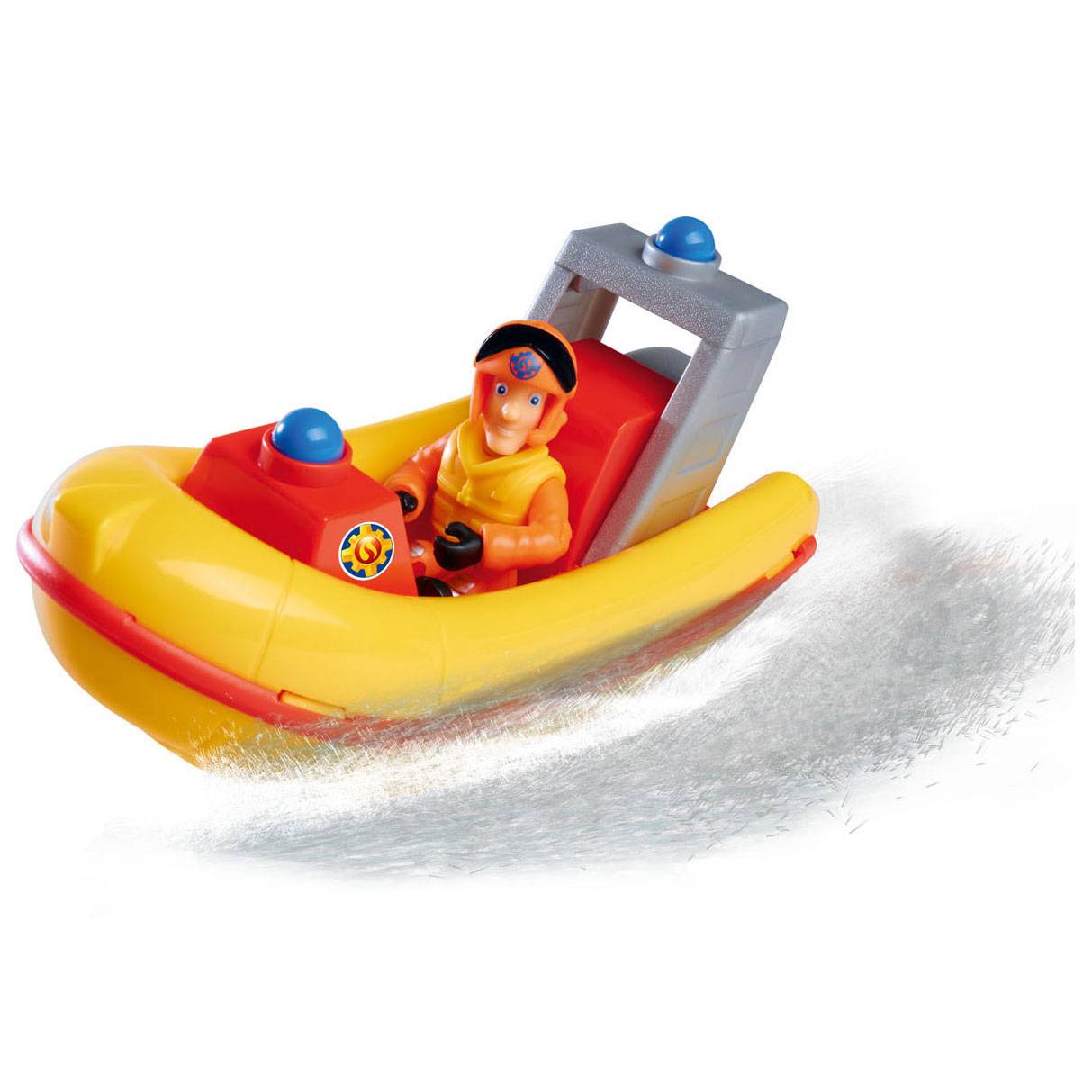 Simba Feuerwehrmann Sam Rescue Boat mit Spielfigur Elvis