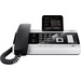 Gigaset DX600A ISDN Systemtelefon, ISDN Anrufbeantworter, Bluetooth Farbdisplay Silber, Schwarz