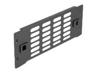 Delock Rackpaneel - with ventilation slots, tool free - Schwarz - 2U - 25.4 cm (
