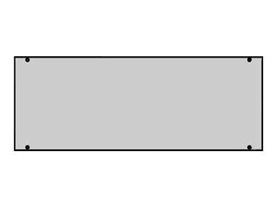 SCHROFF Gesamtfrontplatte - FRONTPLATTE 4HE