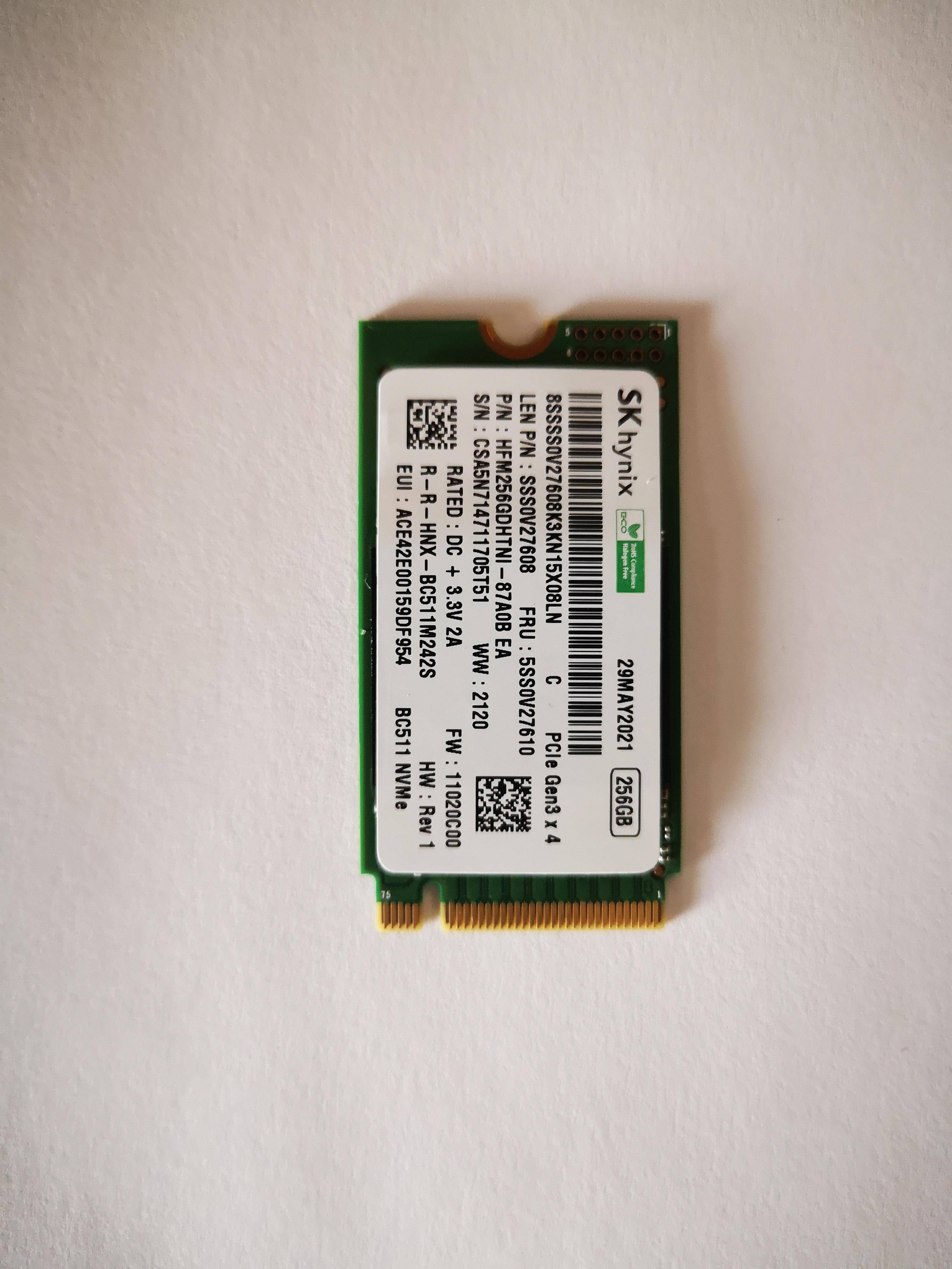 SSD 256GB M.2 PCIe 2242 (5SS0V27610)
