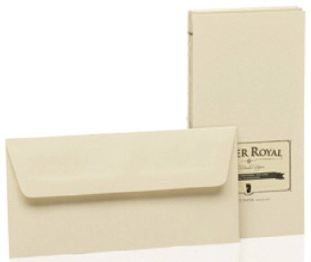 Paper Royal Briefhüllen - DIN lang mit Seidenfutter, 20 Stück,