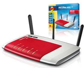 AVM FRITZ!Box 6840 WLAN Router mit Modem Integriertes Modem: LTE 2.4 GHz, 5 GHz 300 MBit/s