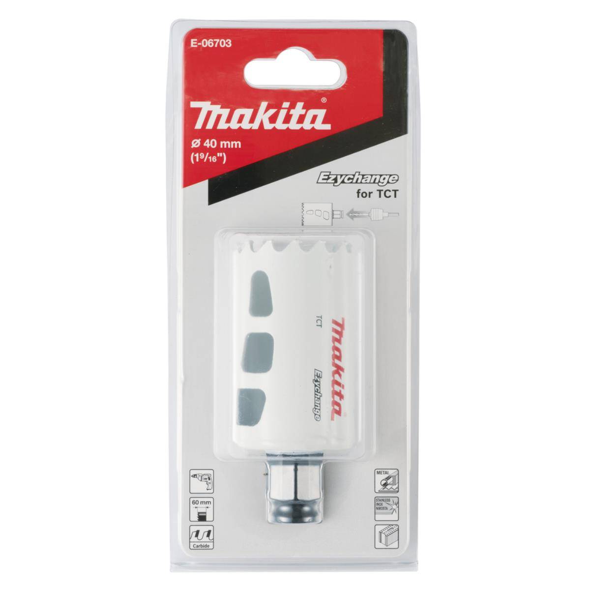 Makita Ezychange Lochsäge TCT Ezychange • 40 mm ø • 60 mm lang