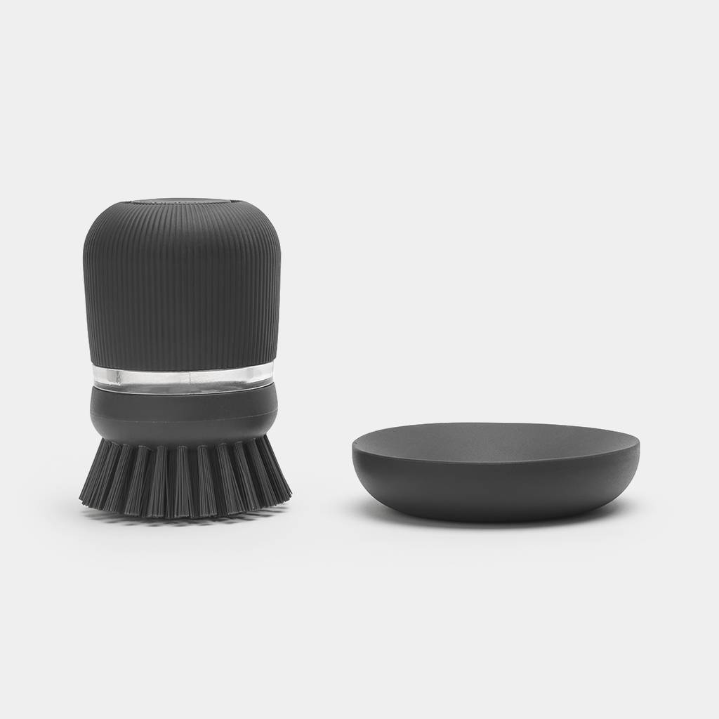 Brabantia Abtropfgestell-Set, Abtropfer, Rack, Freistehend, Besteck, Geschirrspülmittel, Trinkbehälter, Utensilien, Schw