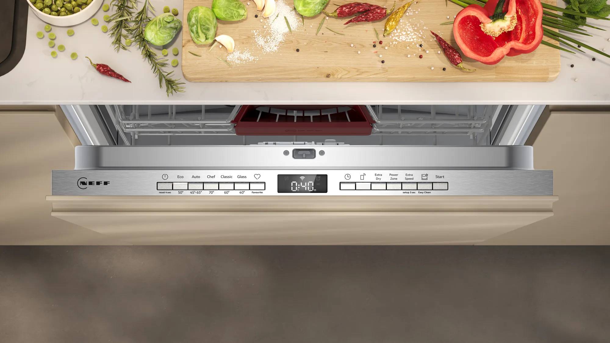 Bosch Einbau-Geschirrspüler SBV4HTX00E Serie 4 | vollintegriert 60 cm | 13 Maßgedecke | Home Connect | 46 dB