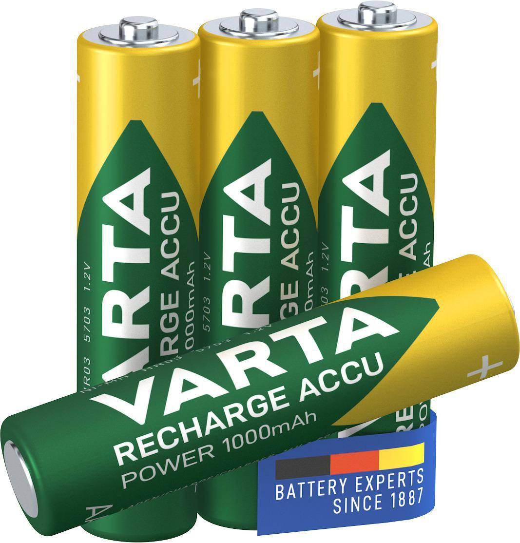 Varta Akku Professionlal 5703301404 Micro AAA 1.000mAh 4 St./Pack. - Artikel: 190215400