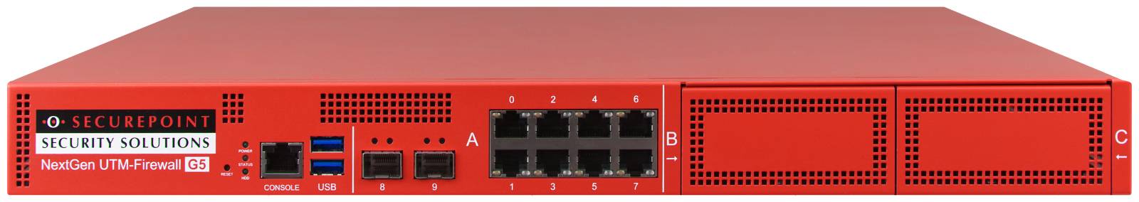 Securepoint RC1000R G5 Security UTM Appliance - 30000 Mbit/s - 3500 Mbit/s - 100