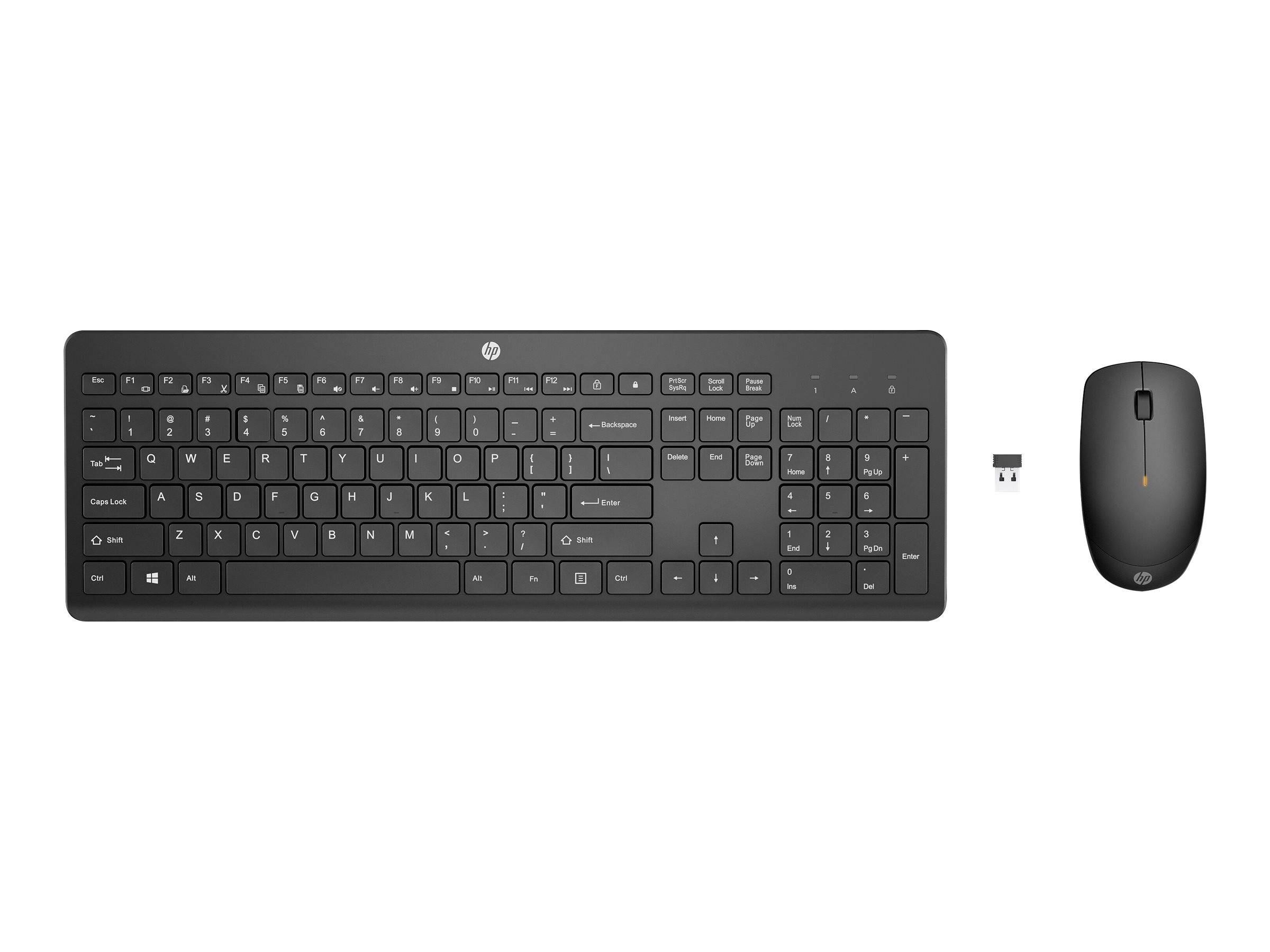 HP 235 Wireless Desktop Set QWERTZ DE - 235 Wireless Desktop Set QWERTZ DE, Tastatur + Maus, black
