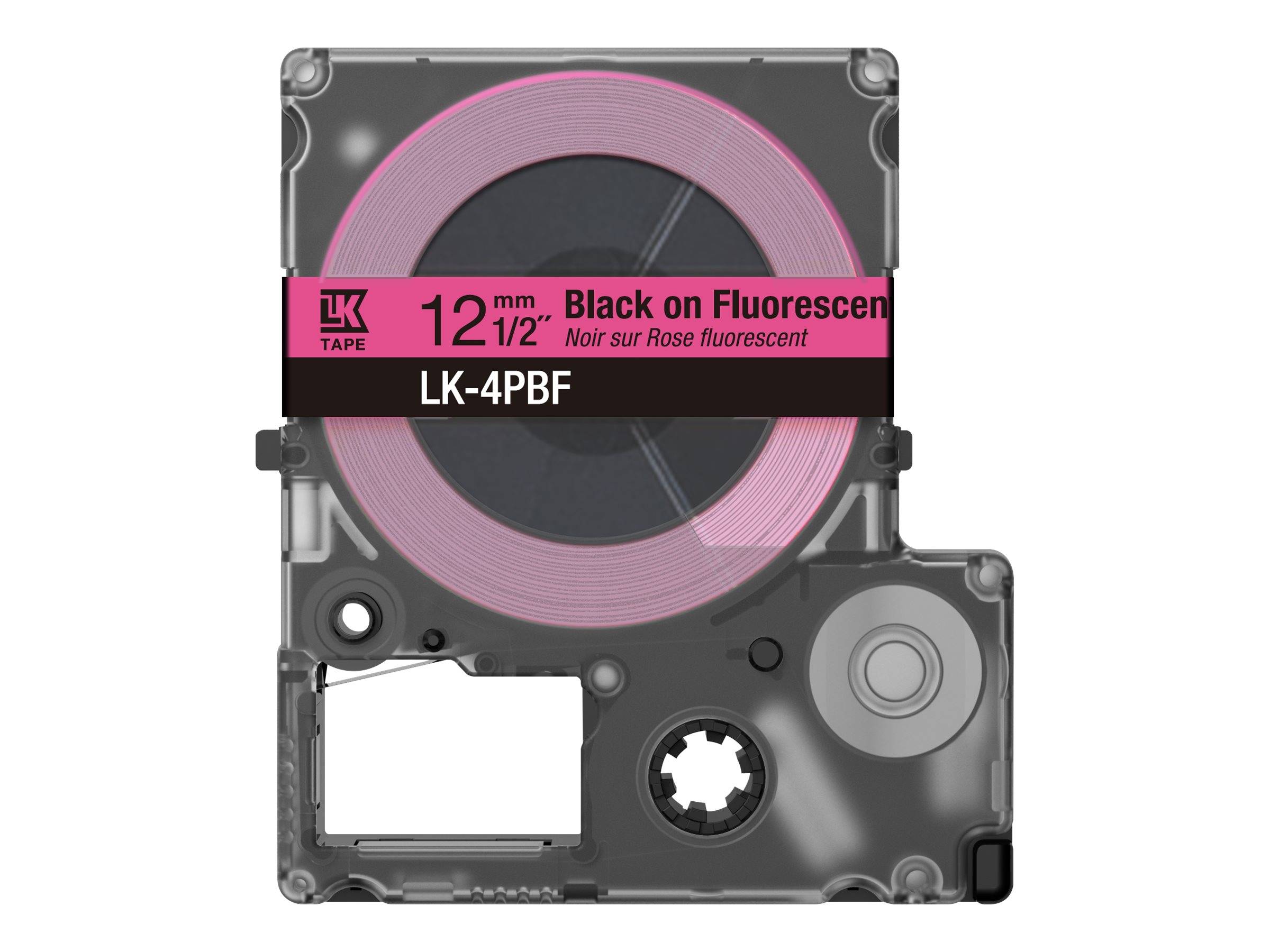 Epson LabelWorks LK-4PBF - Schwarz auf Fluoreszierend - Rolle (1,2 cm x 5 m)