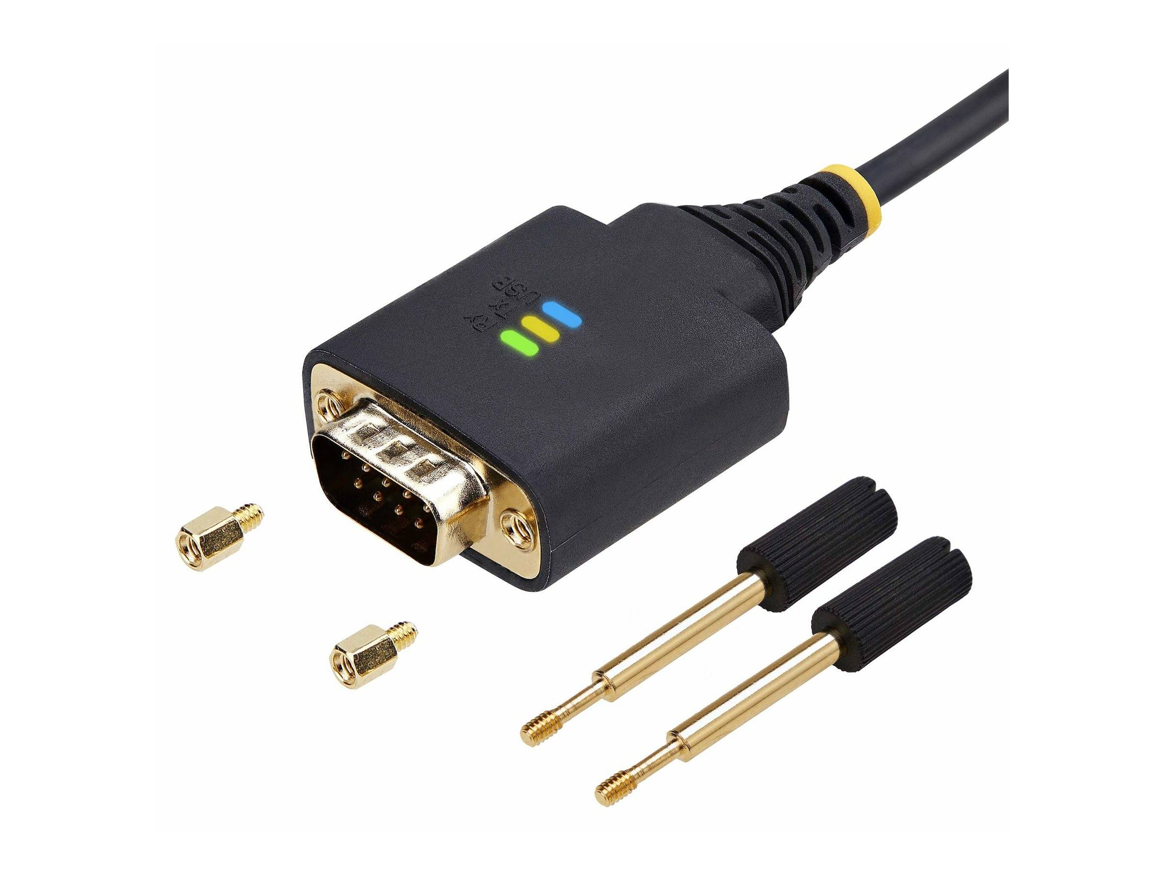 StarTech.com 6.6ft/2m USB to Null Modem Serial Adapter Cable, FTDI, RS232 - Kabel USB / seriell - USB (M)