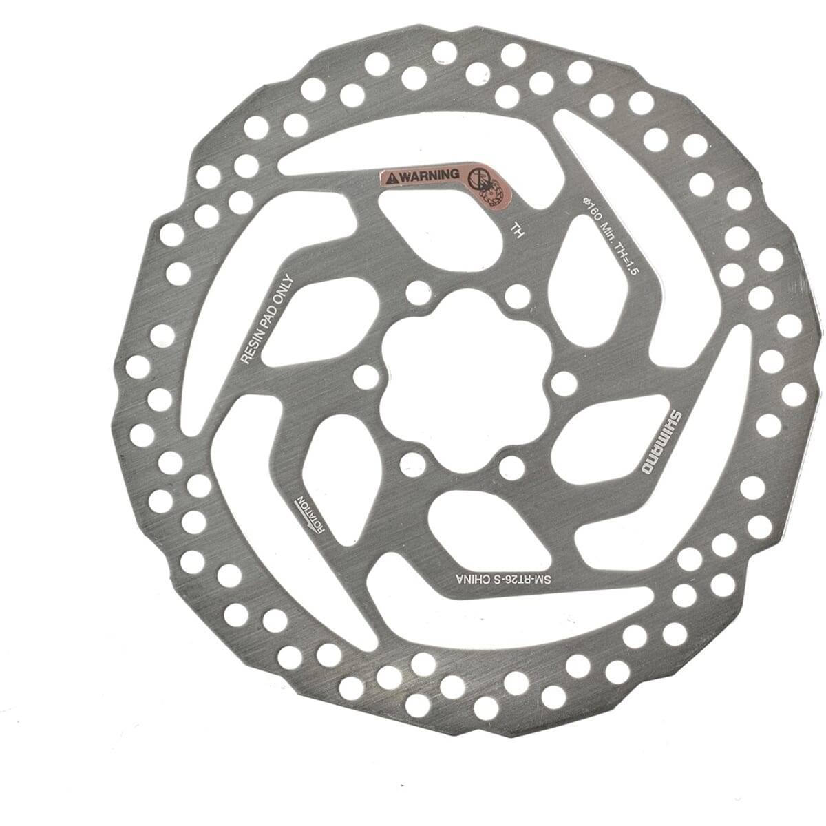 Shimano Shim.bremsrotoren RT26 160 mm 6L RT26s