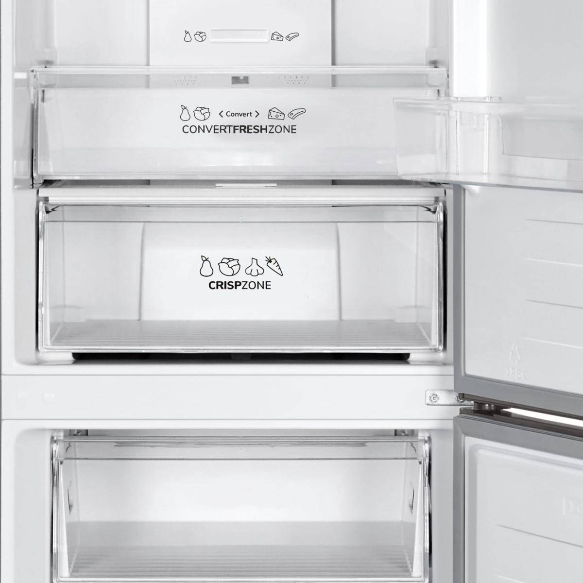Gorenje G600 Freistehend Kühlschrank/Gefrierschrank, 186 x 59.5 x 59 cm, Black stainless steel, 304 l, SN-N, 6 kg/24h,