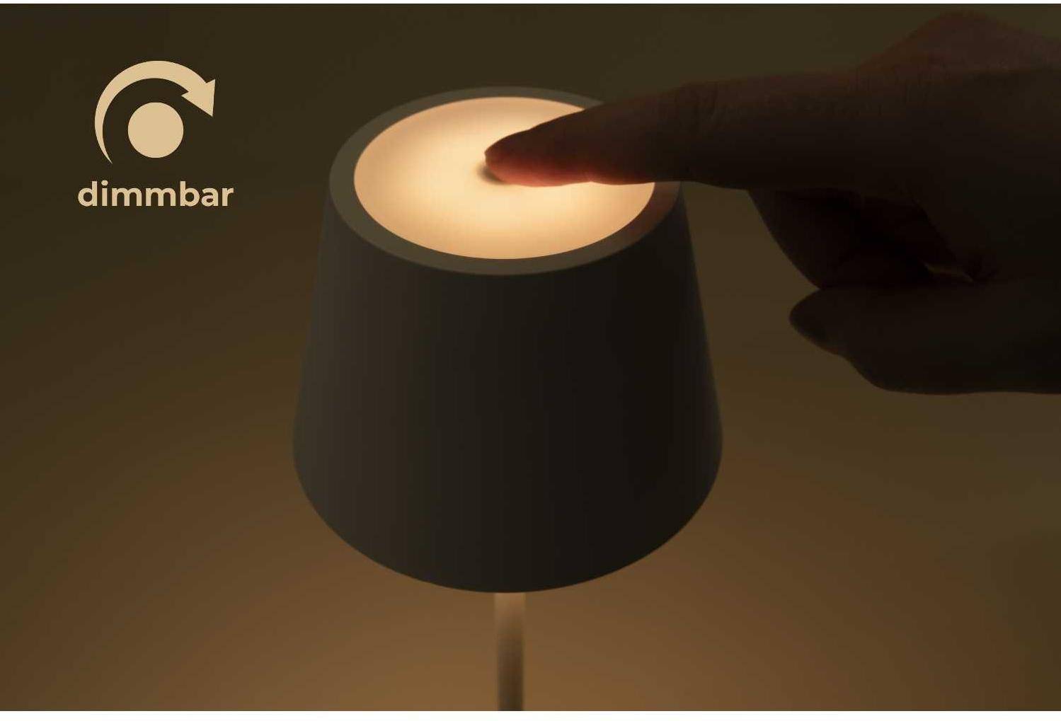 Rolf Kern - Akku LED Tischleuchte CLUB, 25cm, weiß, IP54