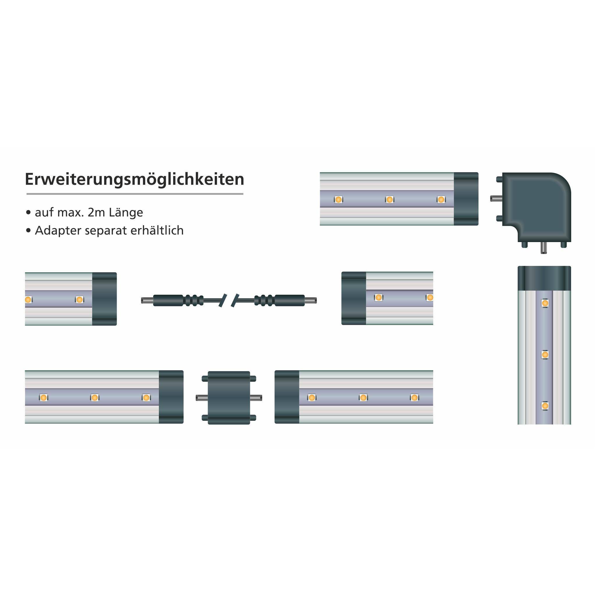 LED-Unterbauleuchte McShine "SH-30", 3W, 260 lm, 30cm, weiß