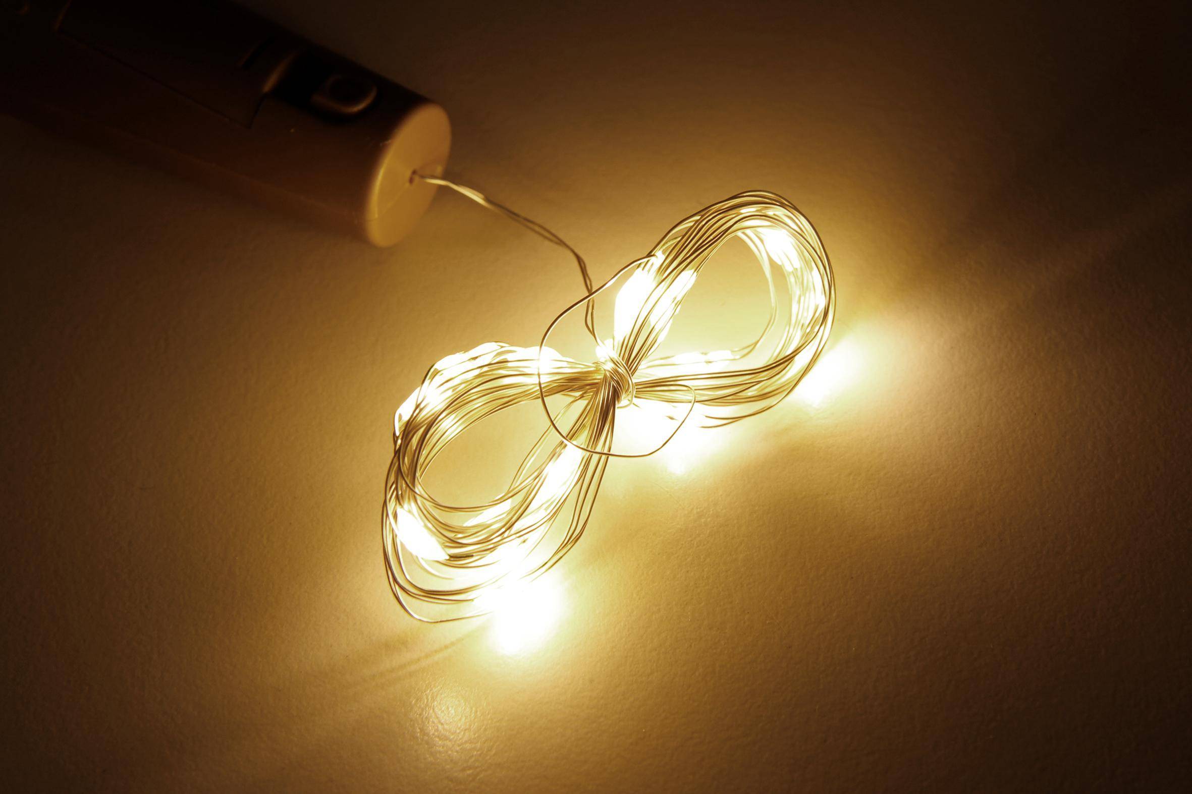 20er LED-Flaschen-Lichterkette, ca. 2m, Batteriebetrieben