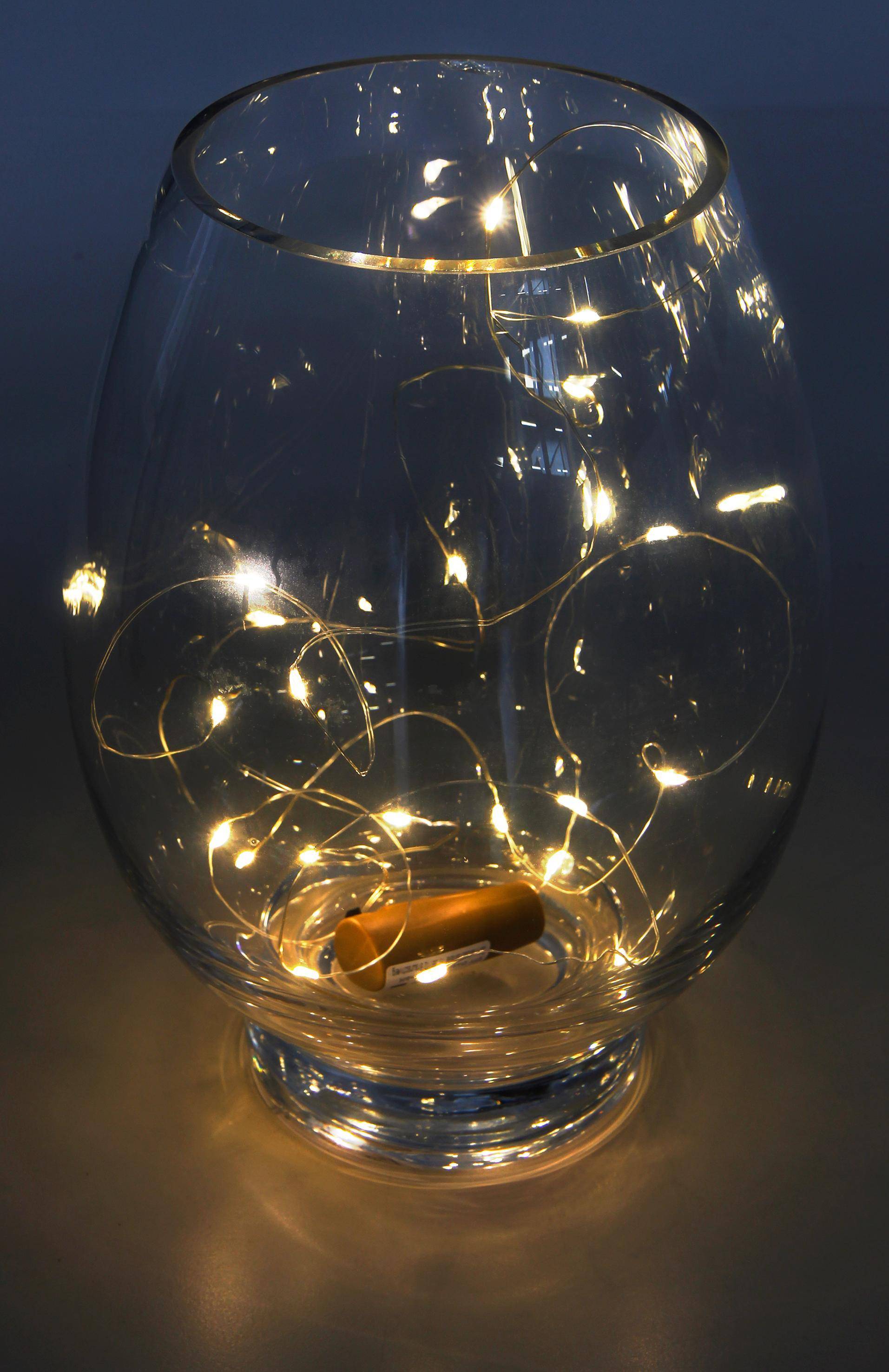 20er LED-Flaschen-Lichterkette, ca. 2m, Batteriebetrieben