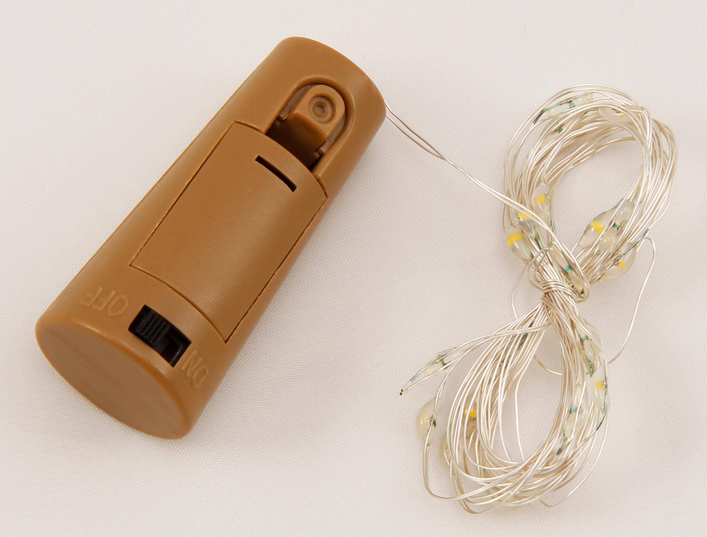 20er LED-Flaschen-Lichterkette, ca. 2m, Batteriebetrieben