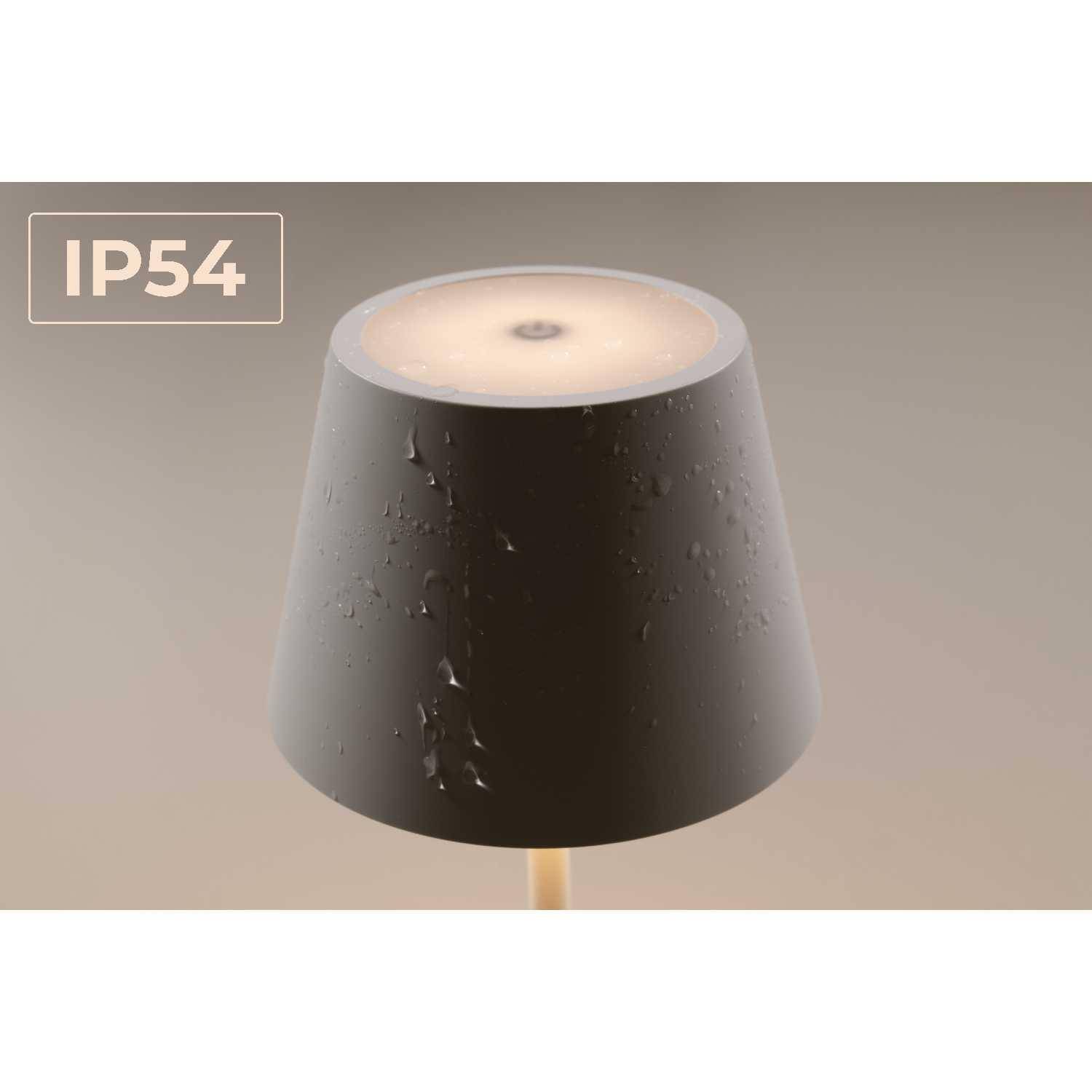 Rolf Kern - Akku LED Tischleuchte CLUB, 38cm, weiß, IP54