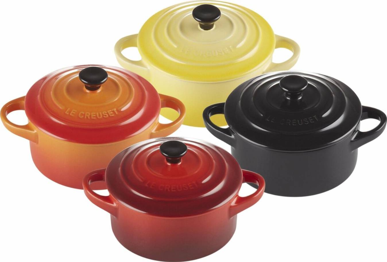 Le Creuset 79212100600100, 0,25 l, Schwarz, Orange, Rot, Keramik, 106 mm, 42 mm, 81 mm