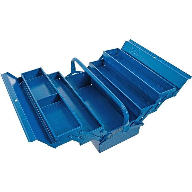BGS 33000 Metall-Werkzeugkasten, leer, 420 x 200 x 200 mm, 5 Fächer