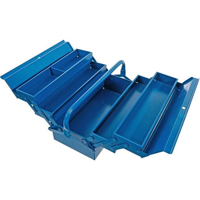 BGS 33000 Metall-Werkzeugkasten, leer, 420 x 200 x 200 mm, 5 Fächer