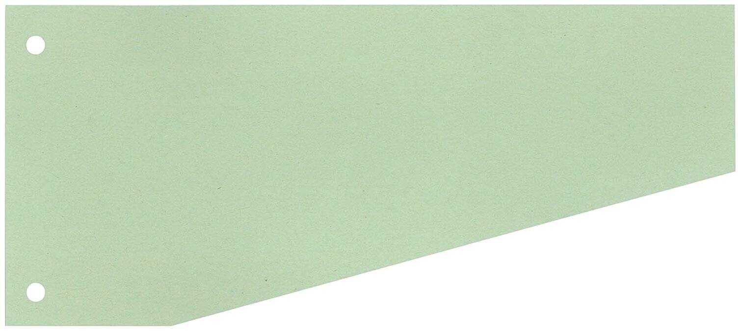Trennstreifen Trapez - 190 g/qm Karton grün 100 Stück.