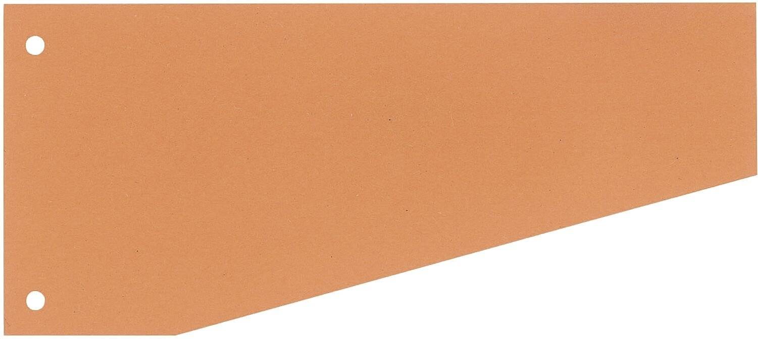 Trennstreifen Trapez - 190 g/qm Karton orange 100 Stück.
