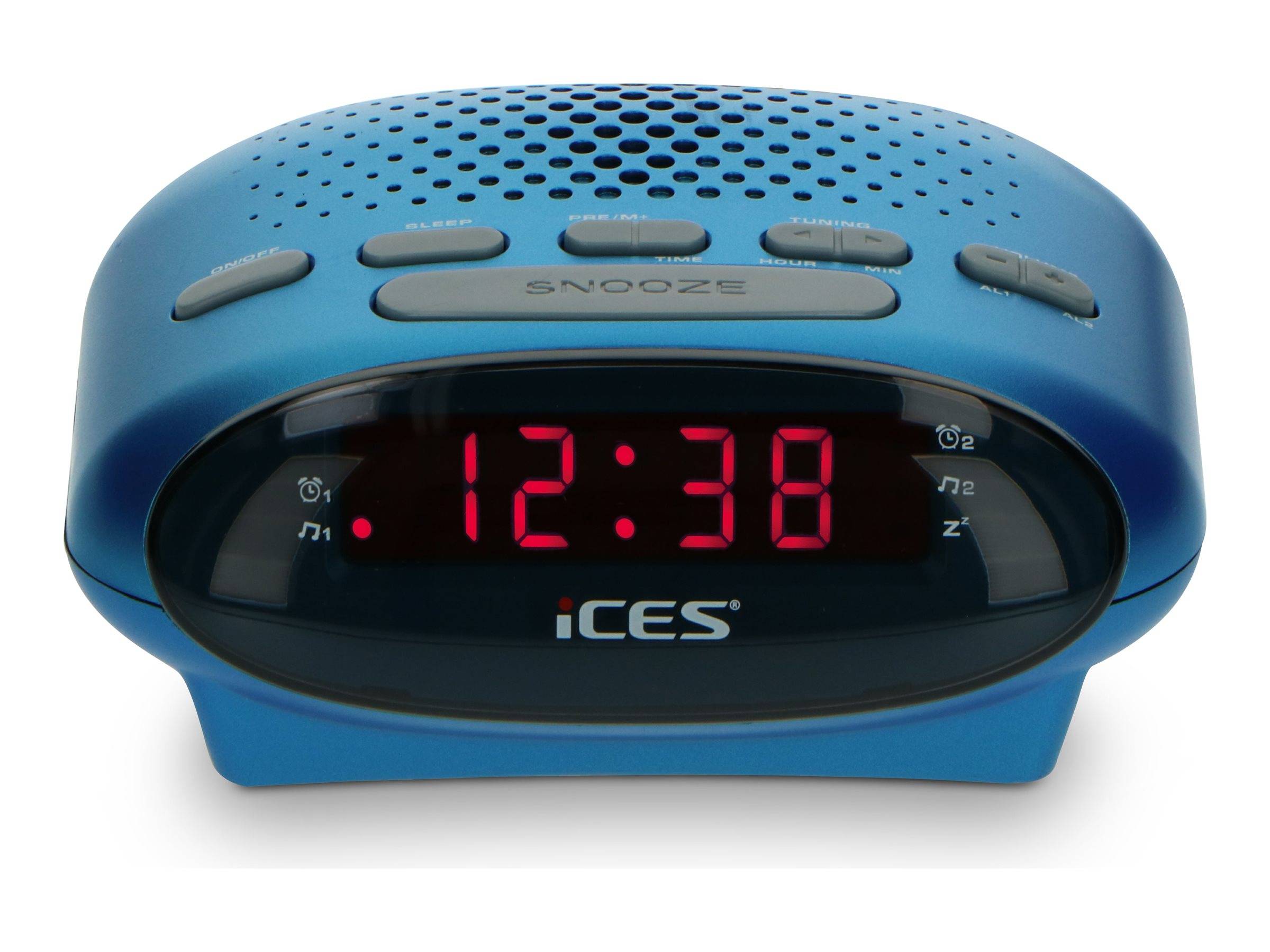 LENCO - ICES ICR-210 - Radiouhr - Blau