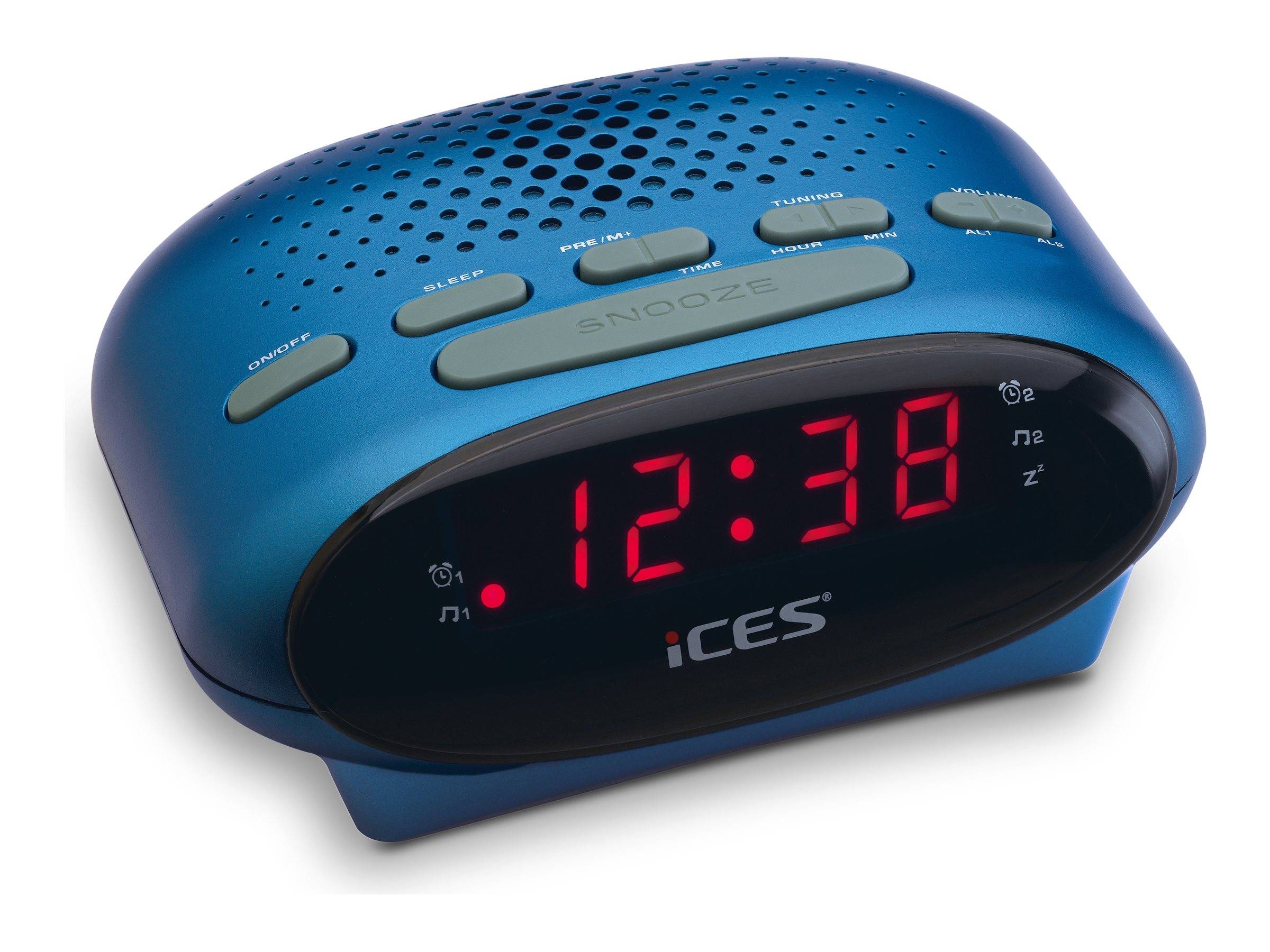 LENCO - ICES ICR-210 - Radiouhr - Blau