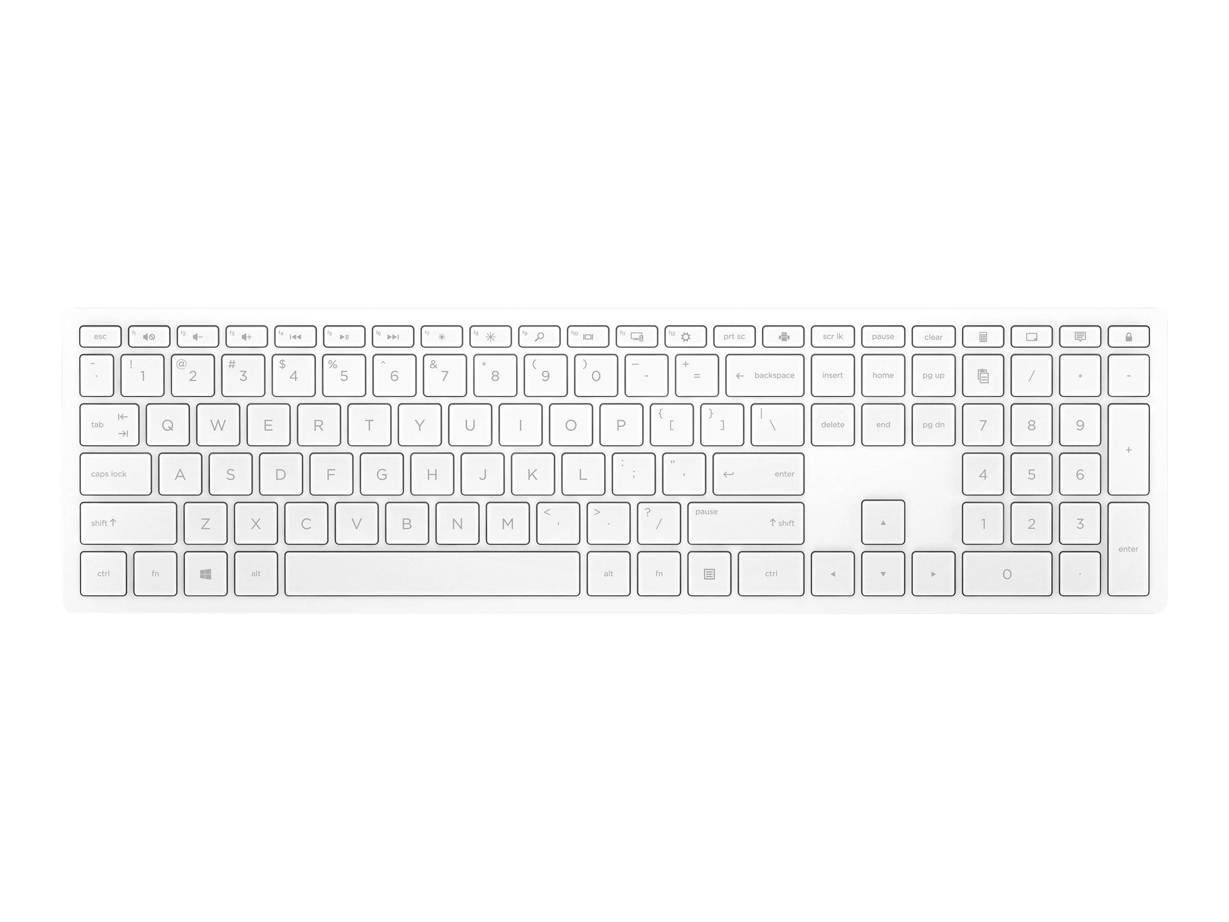 HP Pavilion 600 - Tastatur - kabellos - GB - Swiss White