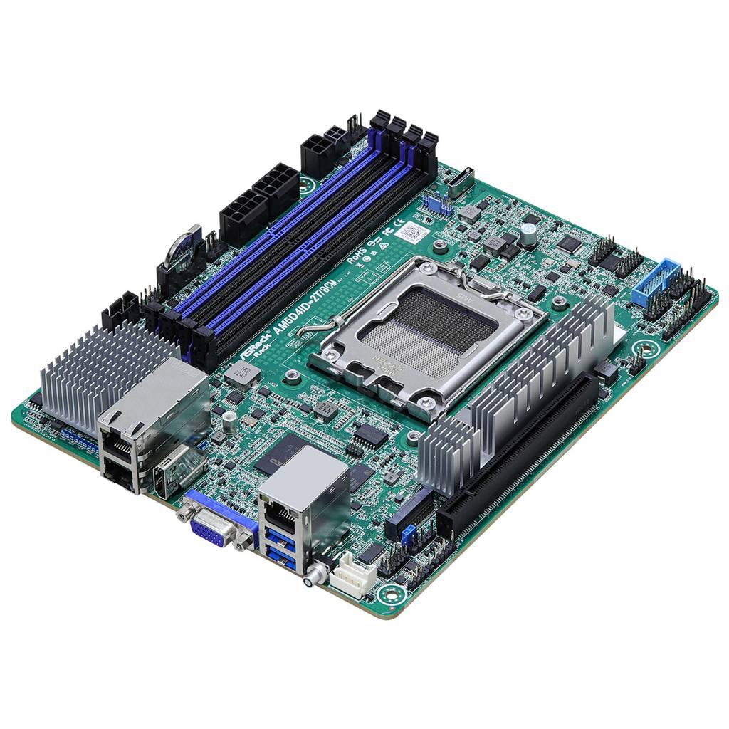 ASRock Mainboard AM5D4ID-2T/BCM mini-ITX Sockel AM5 Single - Mainboard - AMD