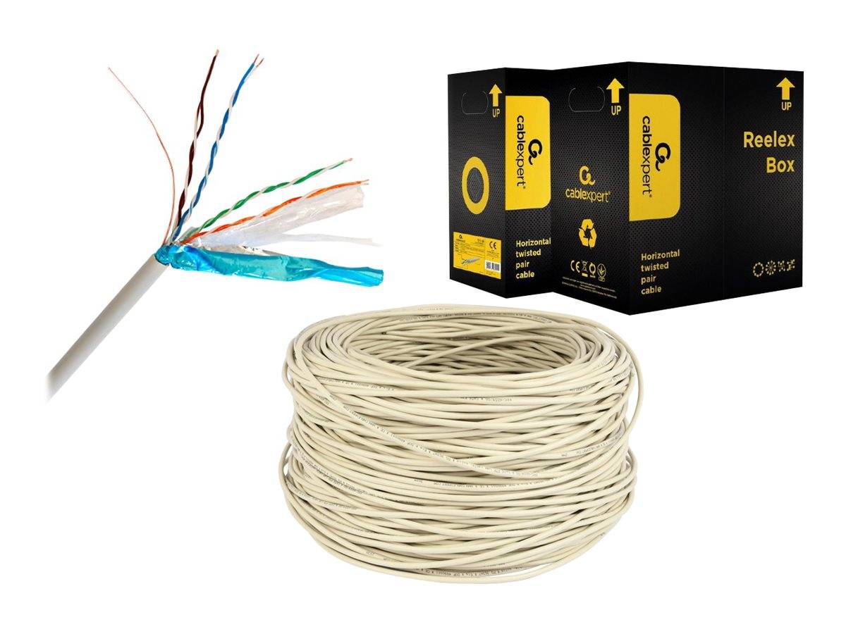 Gembird Bulkkabel - FTP - CAT 6 - robust -Grau