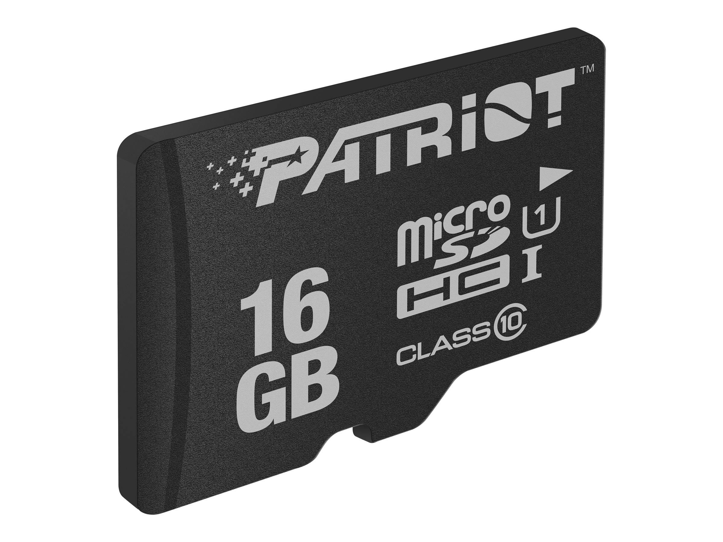 PATRIOT LX Series - Flash-Speicherkarte - 16 GB - UHS-I U1 / Class10 - microSDHC