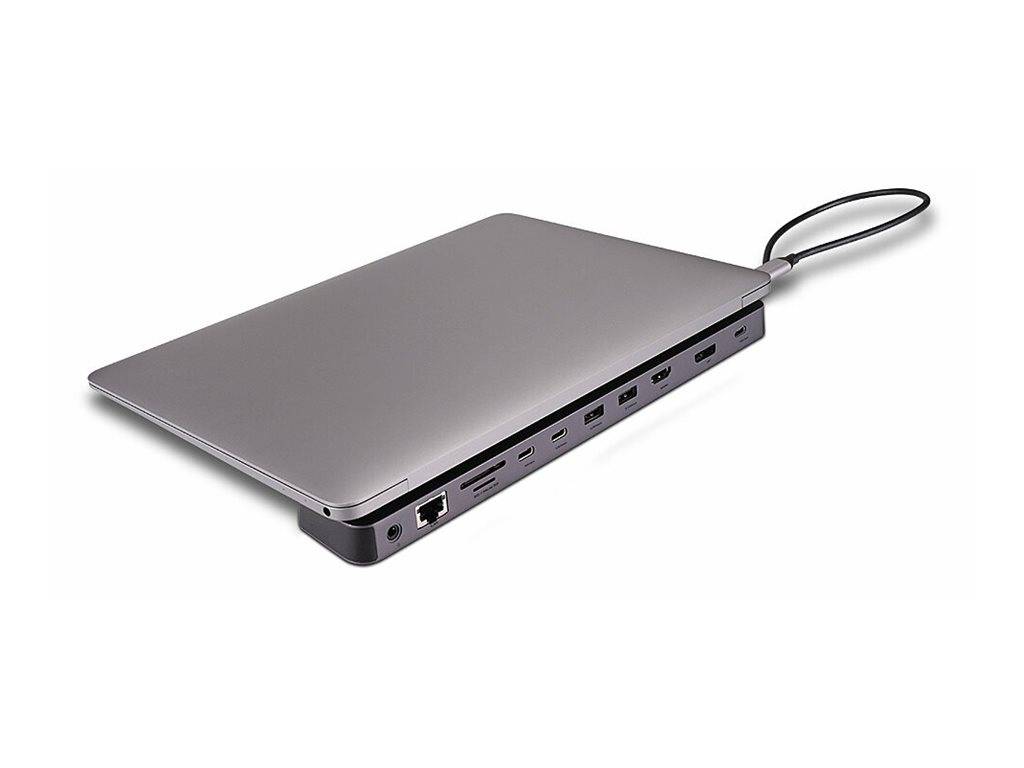 LINDY 43392, USB C Laptop Mini Dockingstation mit 8K-Unterstützung bei einem Display und 4K60 bei 2 Displays &amp; 100W