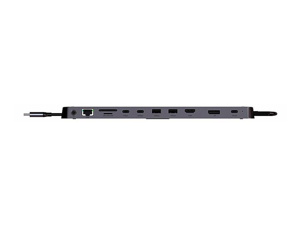 LINDY 43392, USB C Laptop Mini Dockingstation mit 8K-Unterstützung bei einem Display und 4K60 bei 2 Displays &amp; 100W