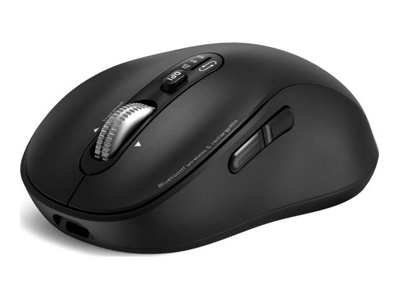 Port Maus PRO kabellos Bluetooth wiederaufladbar schwarz Multimedia-Technik Mäuse Kabelgebunden