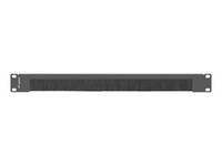 Lanberg Rack-Bürstenleiste - RAL 9004, Schwarz - 1U - 48.3 cm (19")