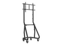 equip - Wagen - für Flachbildschirm / Videokonferenzsystem - extra stark - verriegelbar - Kunststoff, stainless steel, A