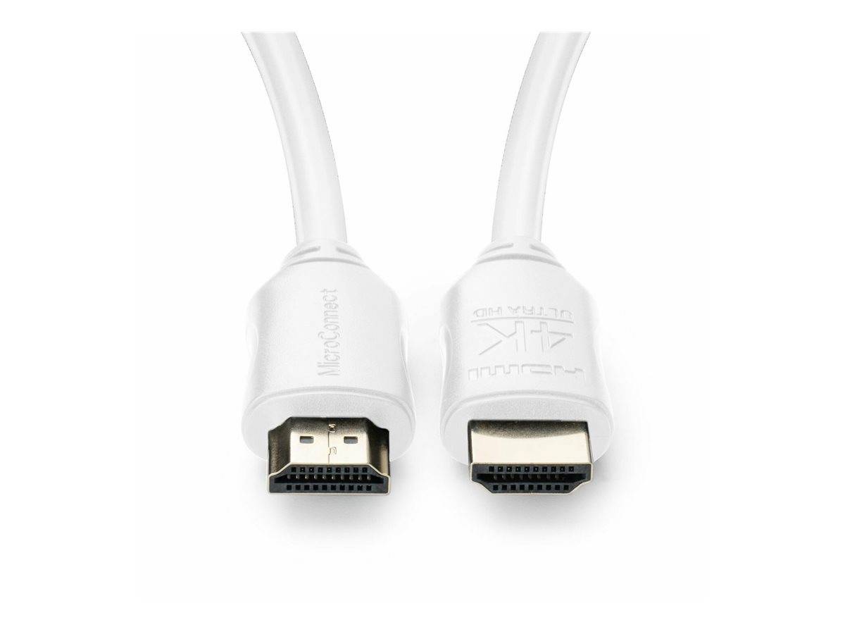 MicroConnect HDMI Cable 4K, 0.5m white