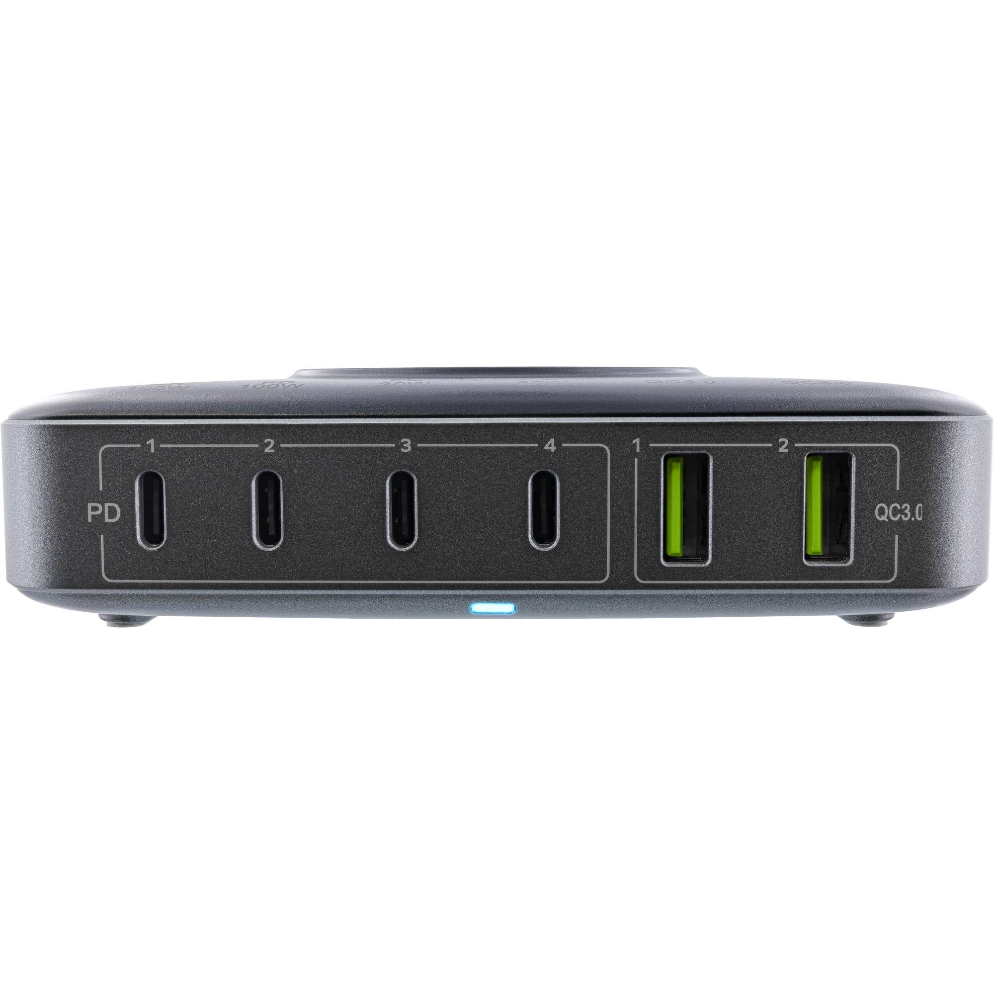InLine Qi Powerstation Multiport - Netzteil - Ladegerät - Wireless charging - Sc