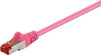 MicroConnect F/UTP CAT6 2m Pink PVC Outer Shield : Foil screening 4x2xAWG 27 CCA