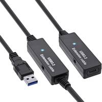 INLINE - USB 3.2 Gen.1 Aktiv-Verlängerung - USB-A Stecker an USB-C Buchse - 10m